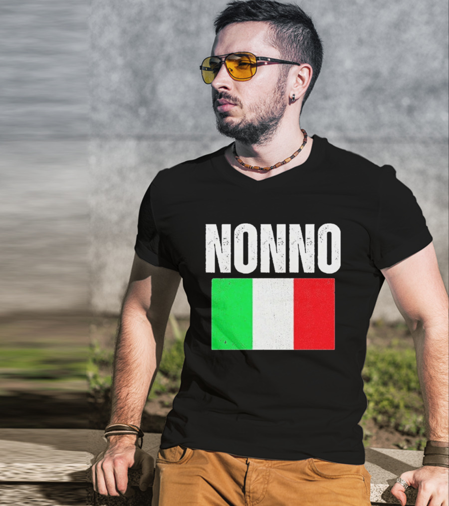 Nonno Italian Flag Patriotic Italy Heritage T-Shirt