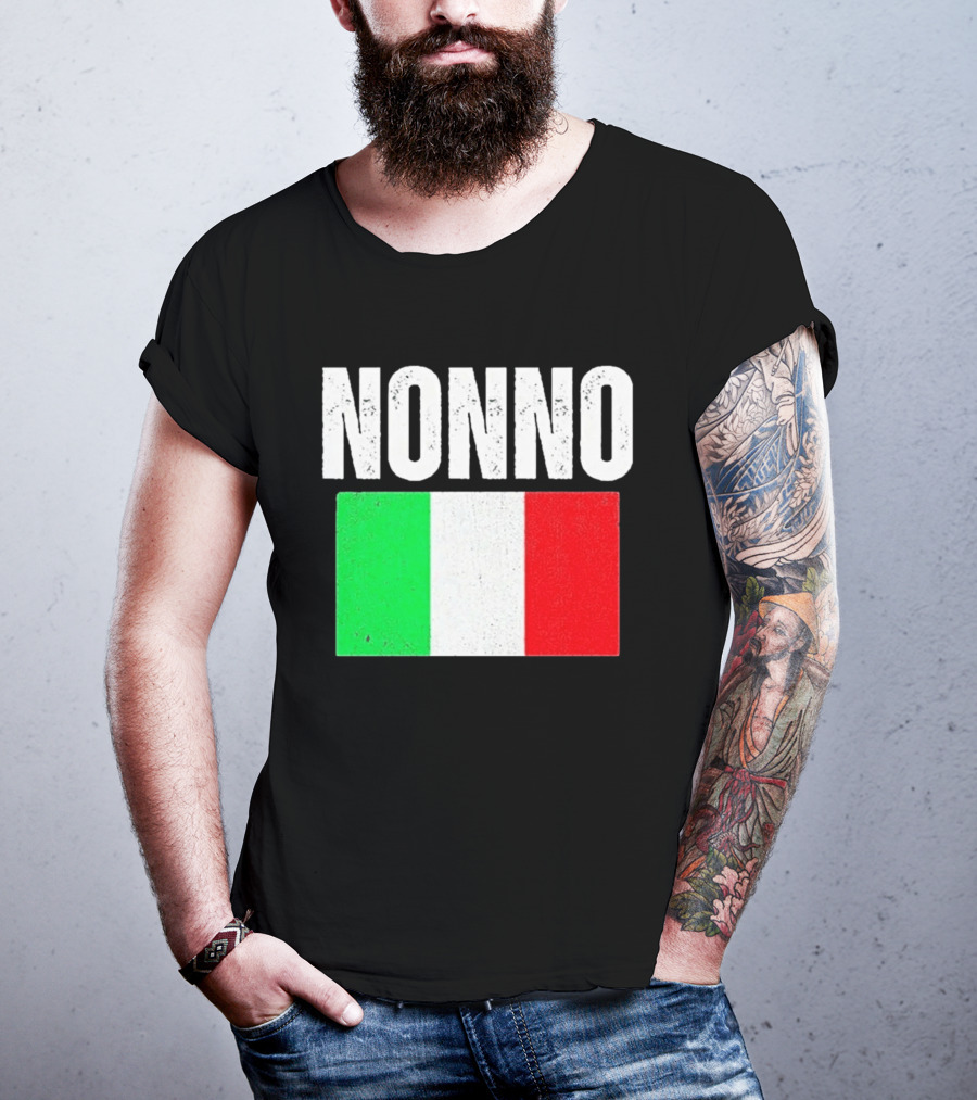 Nonno Italian Flag Patriotic Italy Heritage T-Shirt