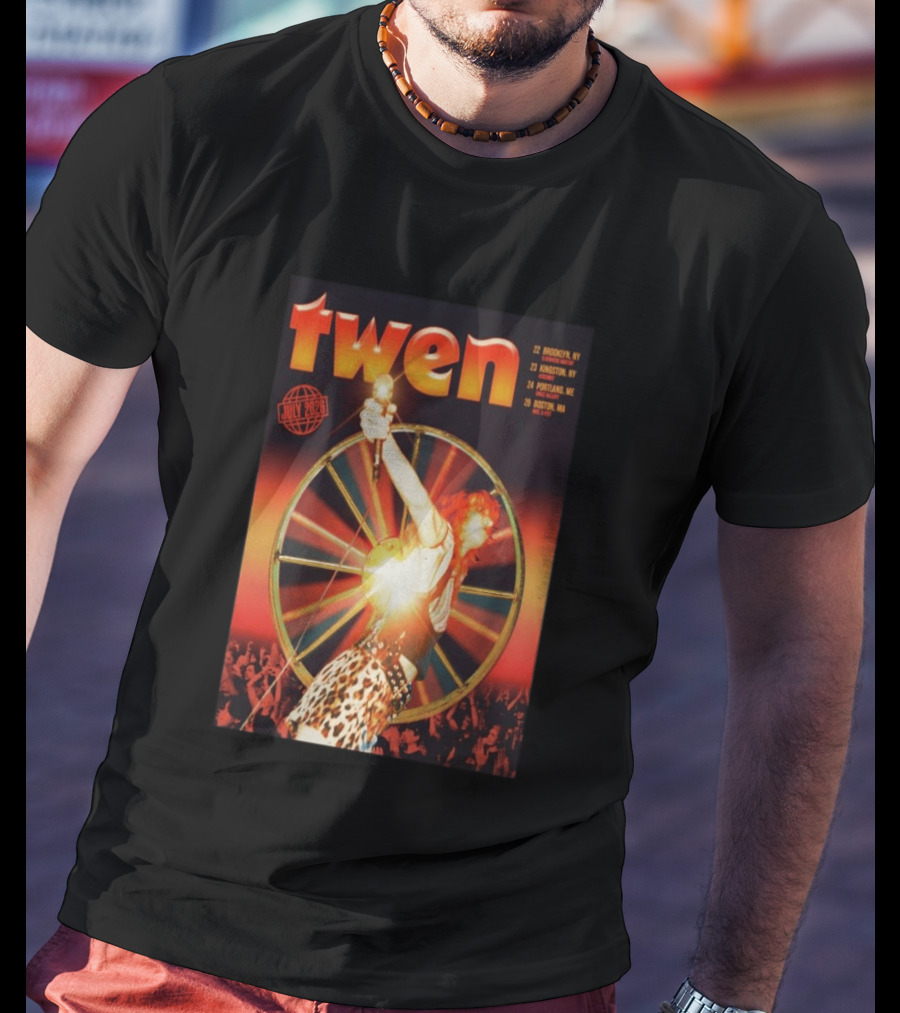 Twen Summer Heat Tour July 2026 Brooklyn Kingston Portland Boston T-Shirt