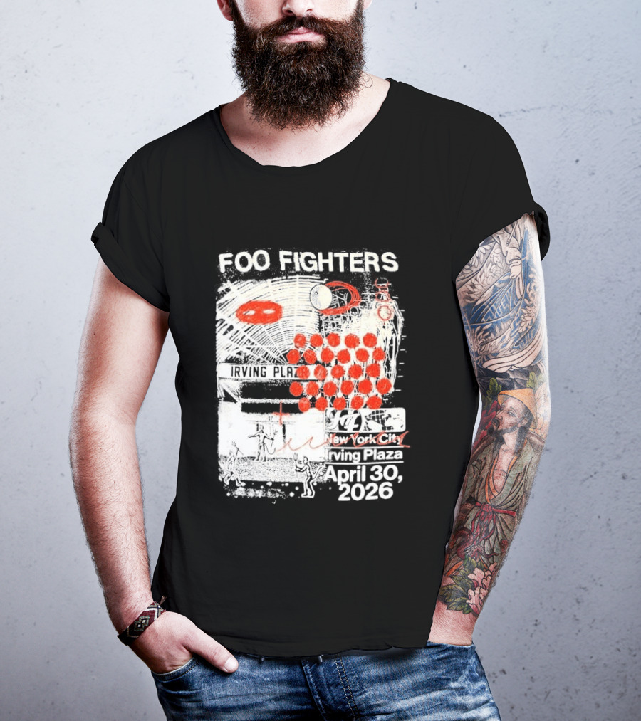 Original Foo Fighters Secret Show Irving Plaza New York City April 30 2026 Your Favorite Toy T-Shirt