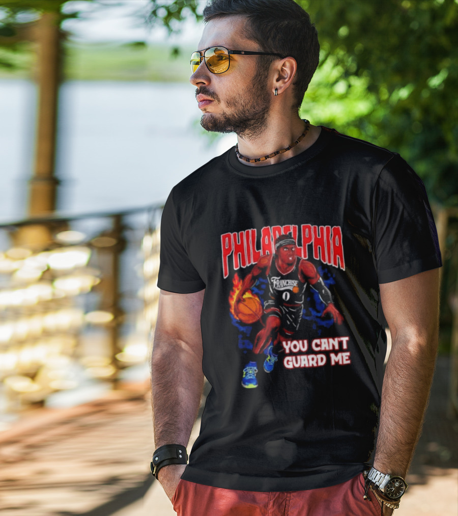 Philadelphia Tyrese Maxey You Can't Guard Me Basketball T-Shirt