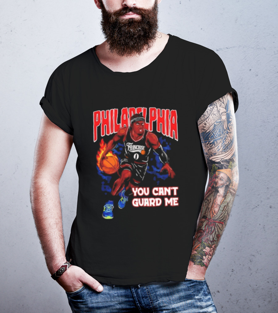 Philadelphia Tyrese Maxey You Can't Guard Me Basketball T-Shirt