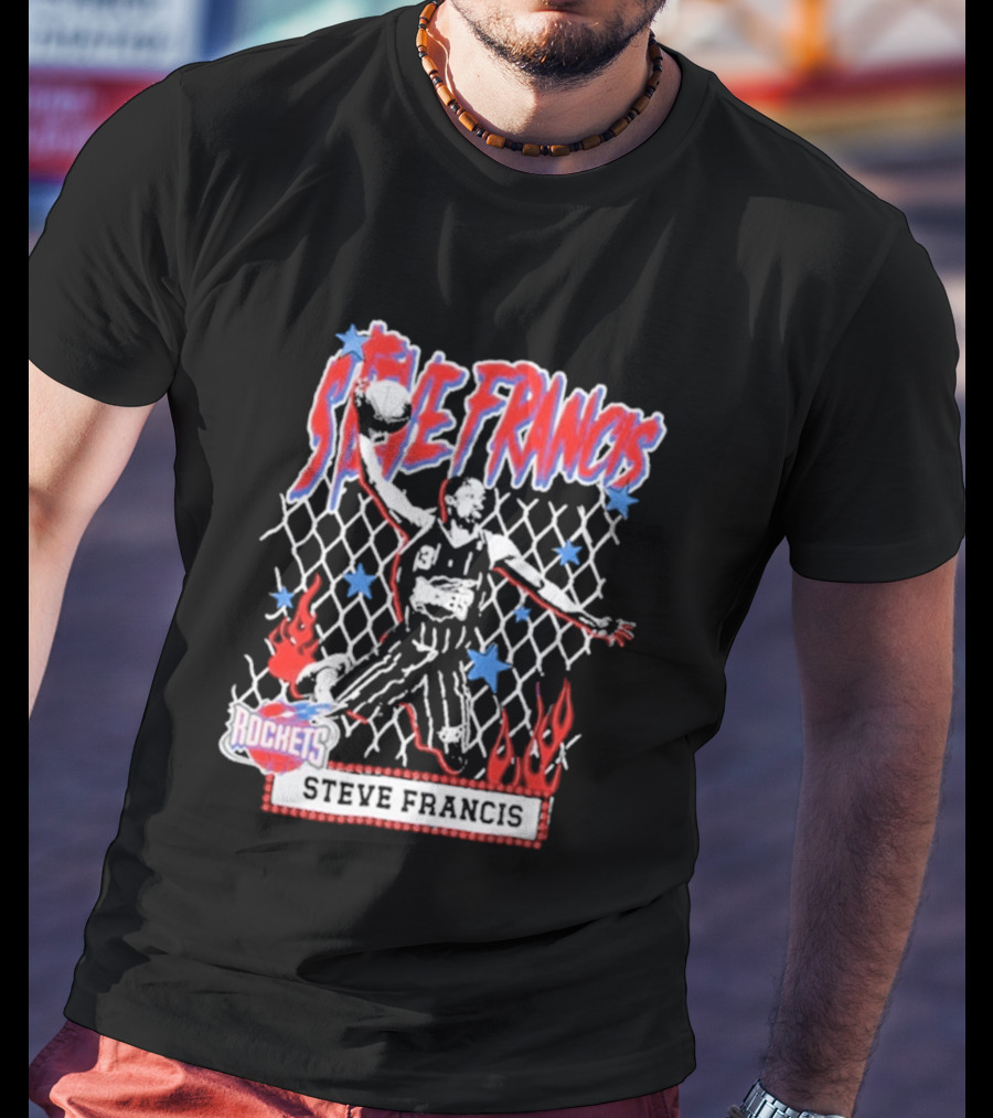 Steve Francis Rockets Mitchell & Ness NBA Street Player Houston T-Shirt