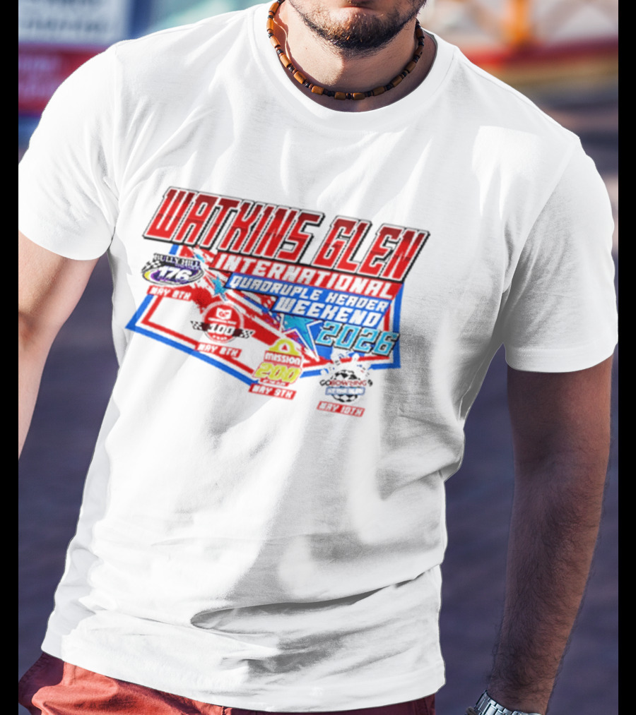 Watkins Glen International 2026 Quadruple Header Weekend Events T-Shirt