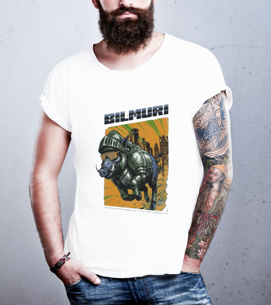 Bilmuri Armored Boar Detroit Skyline The Fillmore May 3 2026 T-Shirt