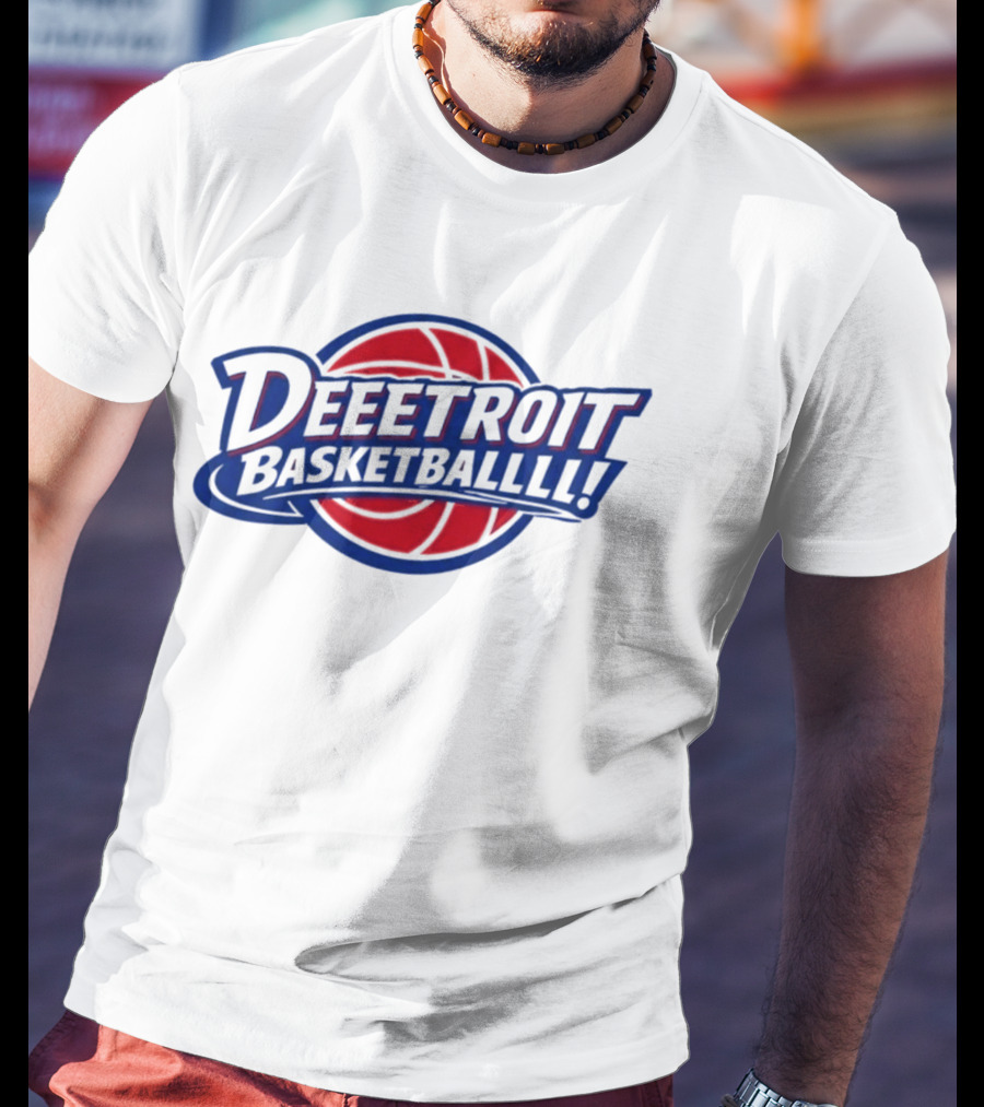 Deeetroit Basketballlll Basketball Sports Fan T-Shirt