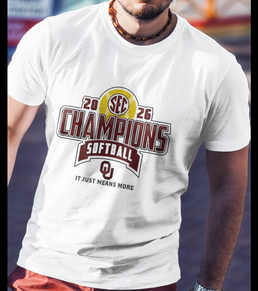 Oklahoma Softball 2026 SEC Champions Back To Back T-Shirt