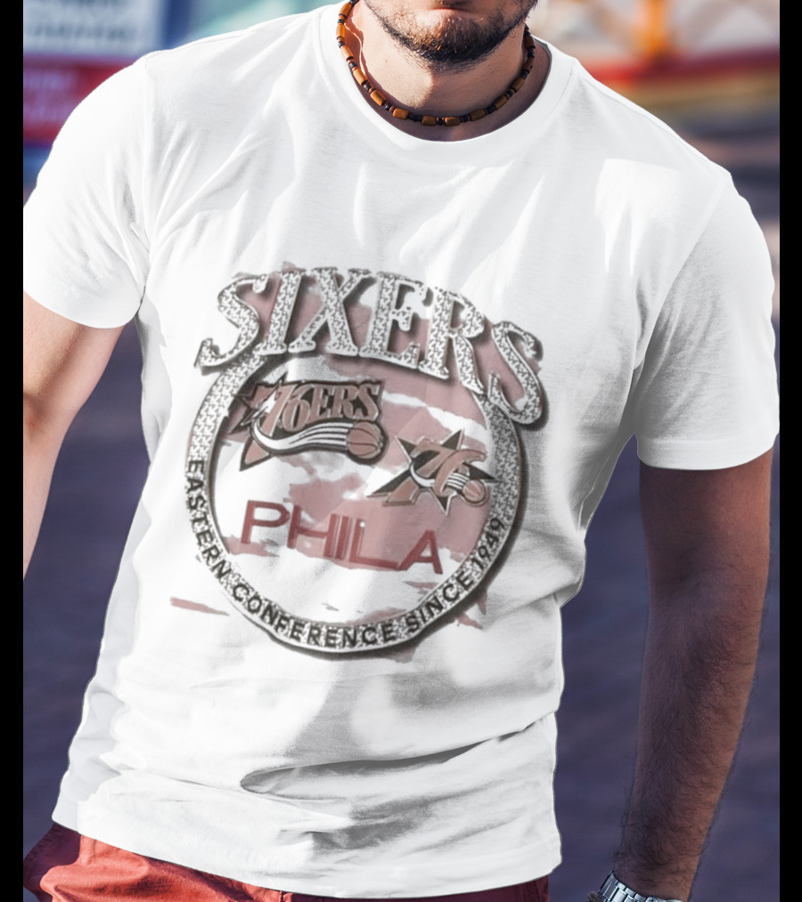 Philadelphia 76ers Hardwood Classics Sixers Crown Jewels Retro NBA 76ers Phila T-Shirt