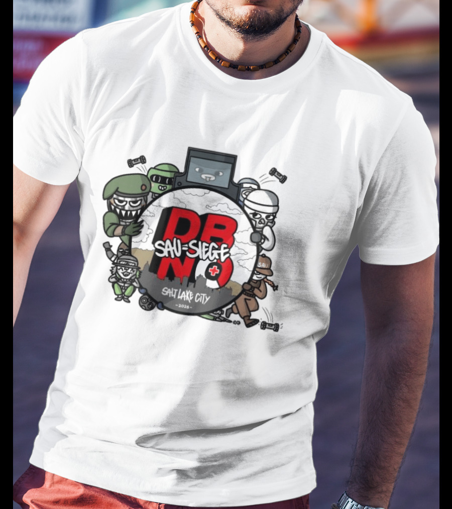 Rainbow Six Siege DBNO Salt Lake City 2026 Gaming Event Characters T-Shirt
