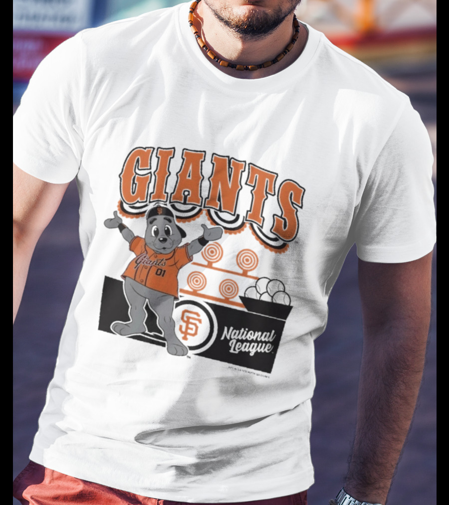 San Francisco Giants Mitchell & Ness Cream Step Back Up Giants National League T-Shirt