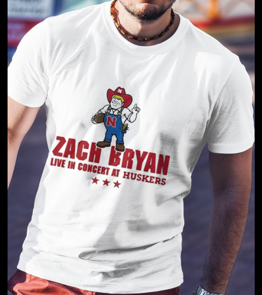 Zach Bryan Live In Concert At Huskers Cowboy T-Shirt