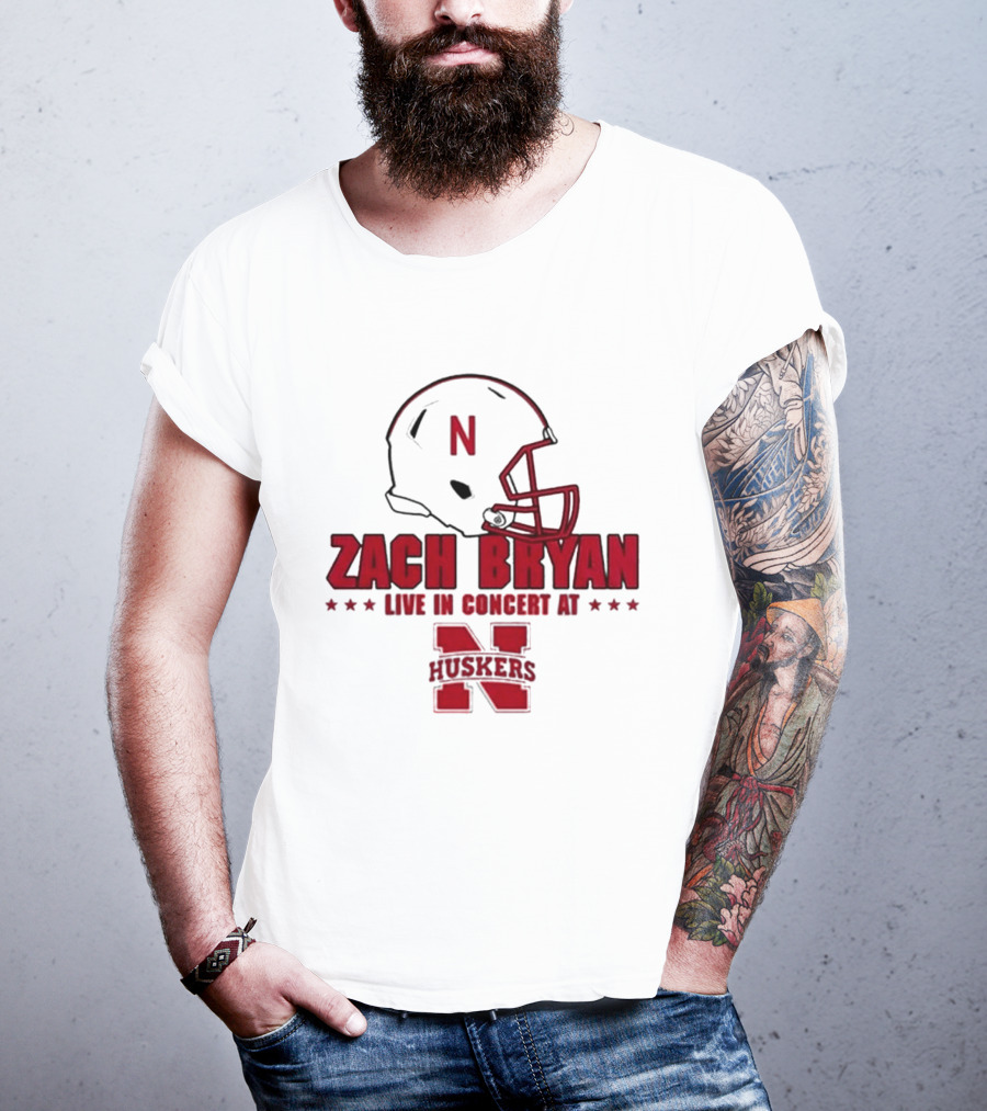 Zach Bryan Live In Concert At Nebraska Huskers 2026 T-Shirt