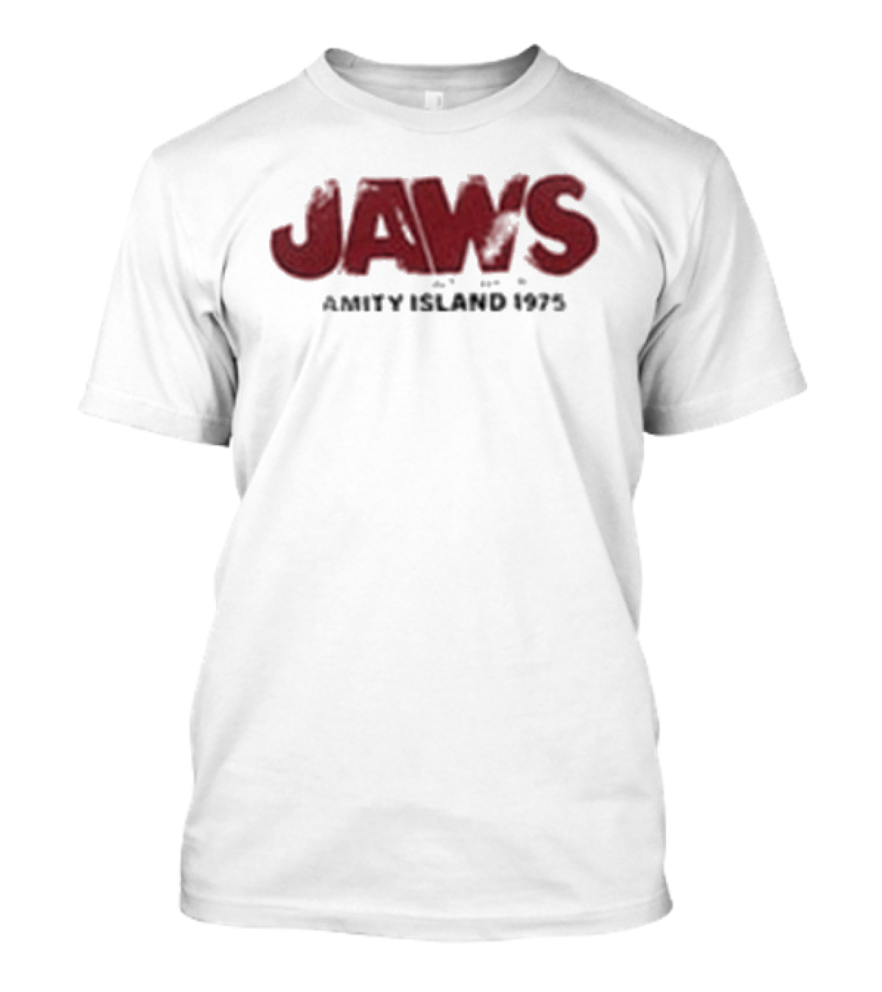 Jaws Amity Island 1975 Surdimensionné Imprimé T-Shirt