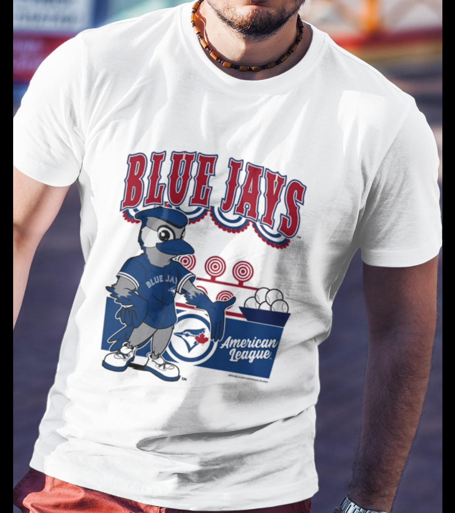 Toronto Blue Jays Mitchell Ness Step Back Up Cream American League T-Shirt