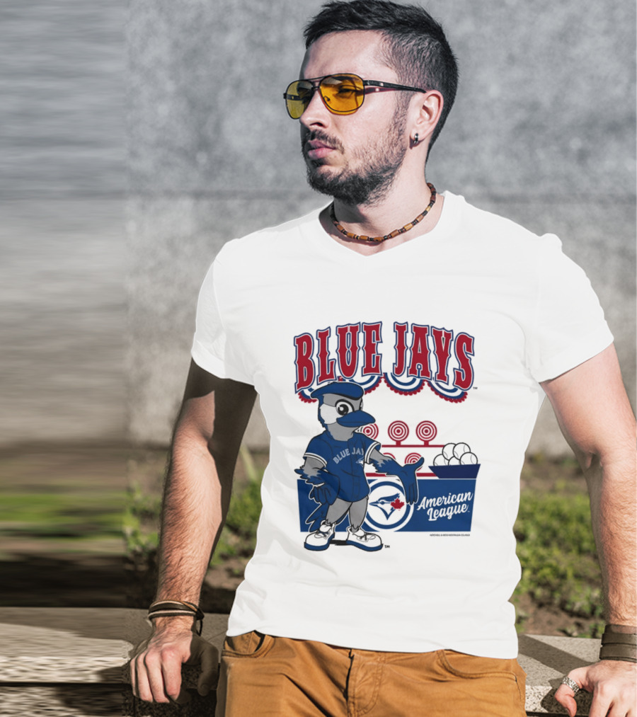 Toronto Blue Jays Mitchell Ness Step Back Up Cream American League T-Shirt