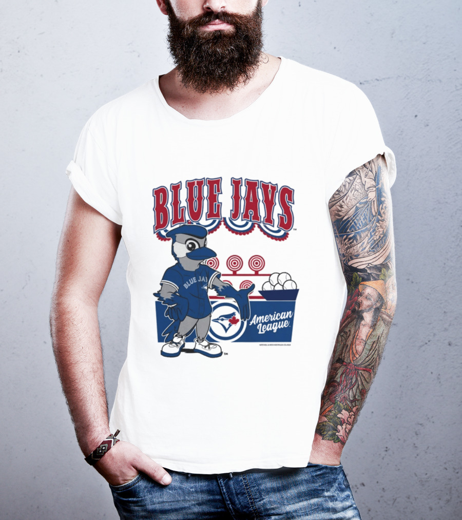 Toronto Blue Jays Mitchell Ness Step Back Up Cream American League T-Shirt
