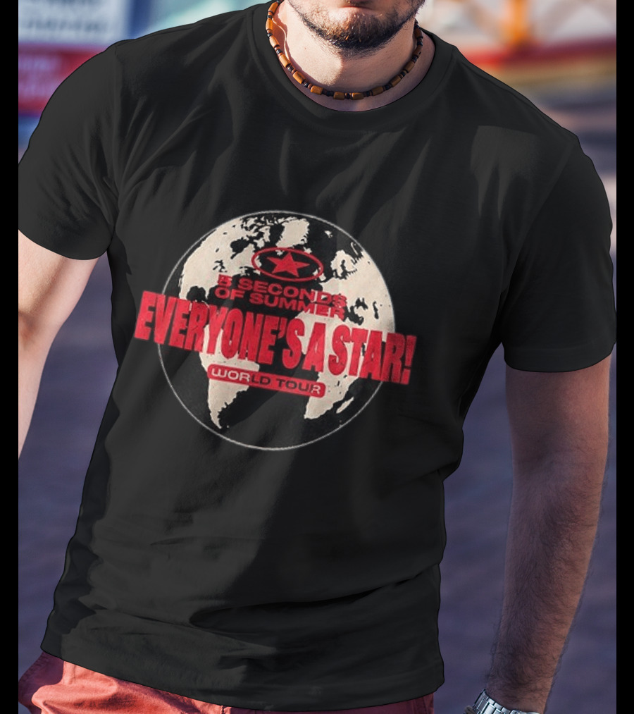 5 Seconds Of Summer Everyone's A Star World Tour 2026 T-Shirt