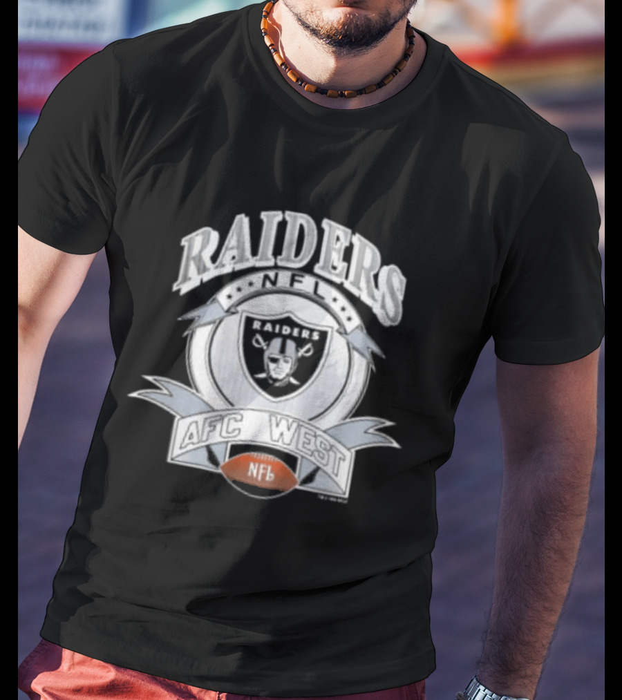 1992 Los Angeles Raiders NFL AFC West Football T-Shirt