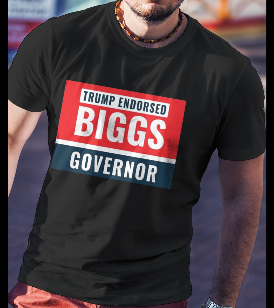 Biggs Governor Trump Endorsed Garment Dyed T-Shirt