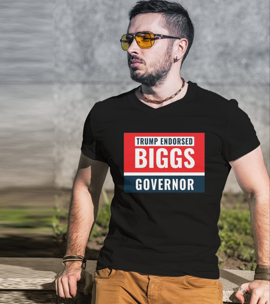 Biggs Governor Trump Endorsed Garment Dyed T-Shirt