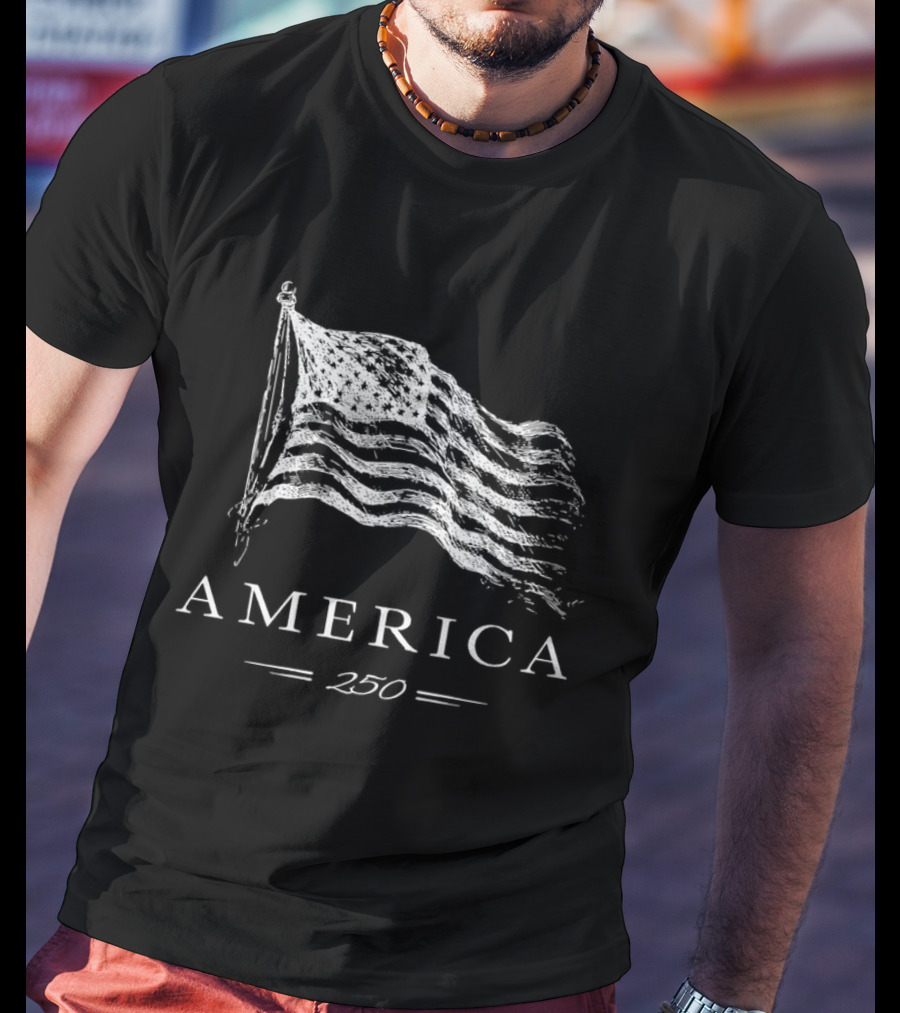 America 250 Flag Celebration Patriotic Pride T-Shirt