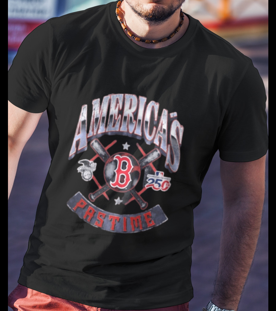 Boston Red Sox Celebrating America's Pastime 250th Anniversary T-Shirt