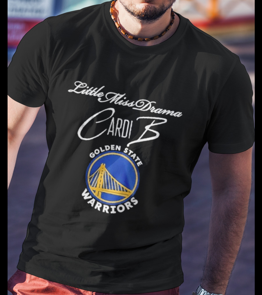 Cardi B Little Miss Drama Golden State Warriors Tour T-Shirt