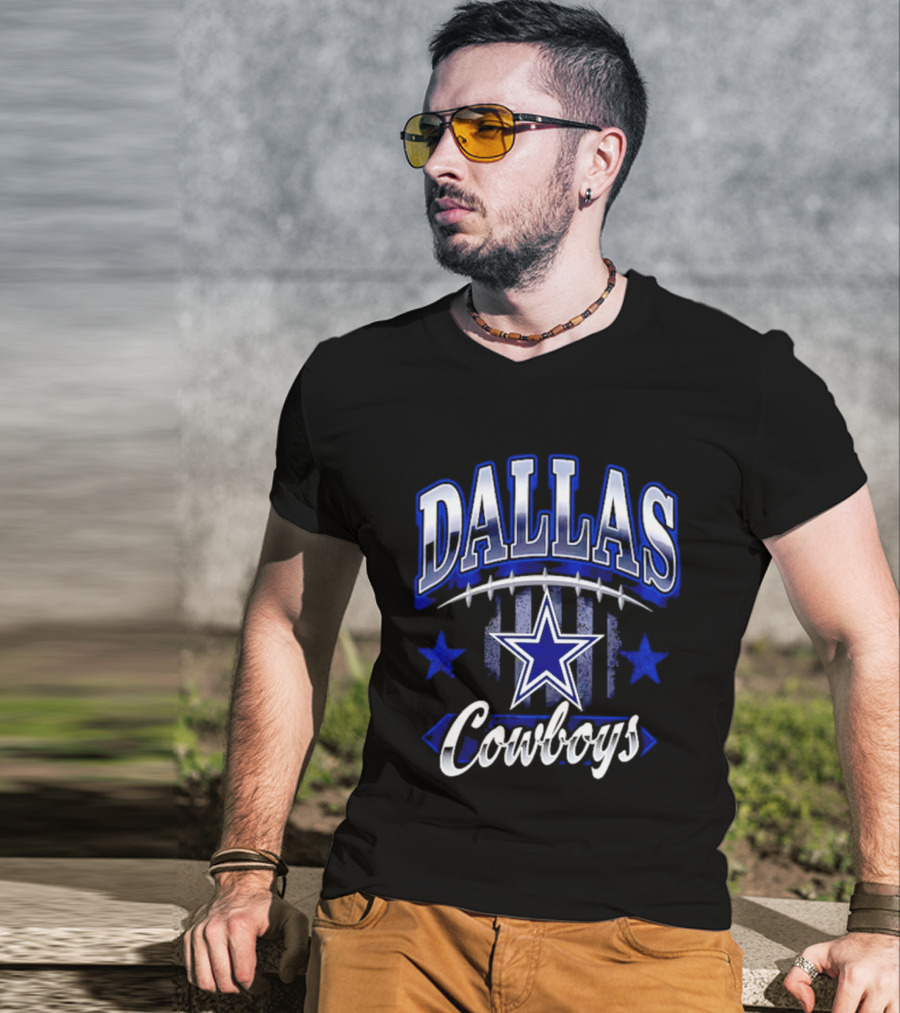 Dallas Cowboys Americana 2026 Star And Stripes Football Team Fan T-Shirt