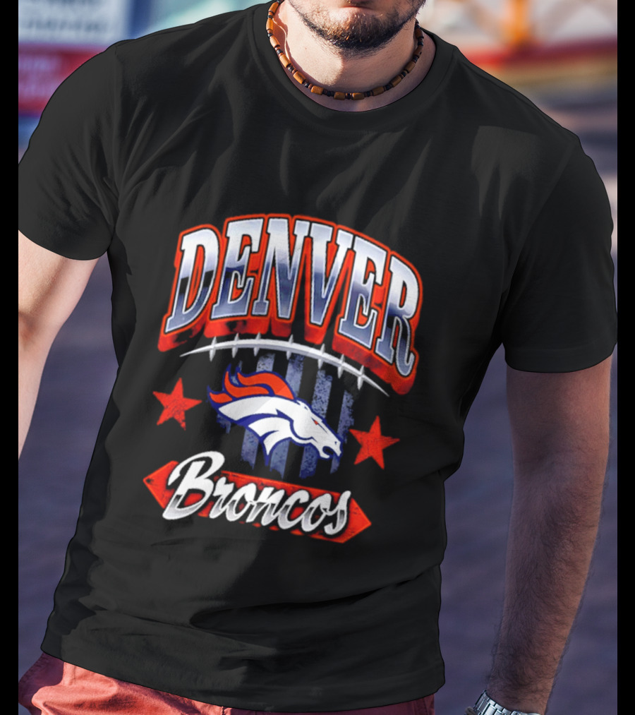 Denver Broncos Americana 2026 Fan Stars And Stripes T-Shirt