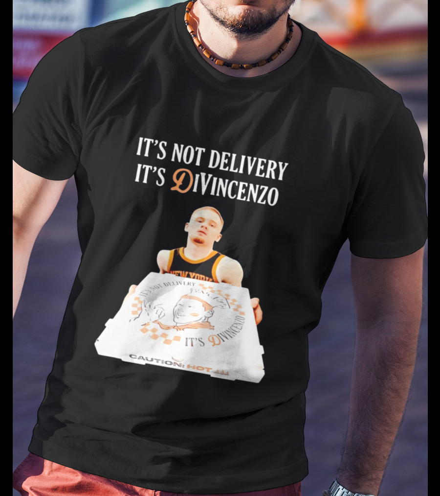 It's Not Delivery It's DiVincenzo Basketball Pizza Box T-Shirt