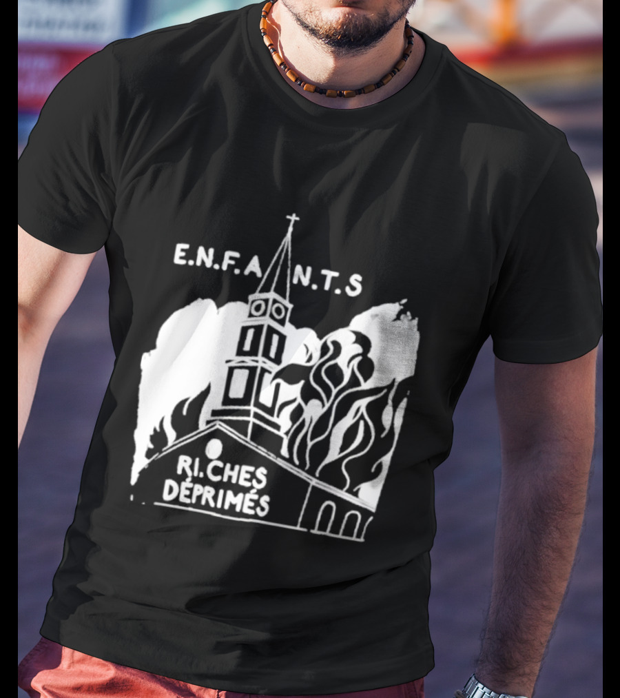 ENFANTS Riches Déprimés Burning Church Enhypen Wear T-Shirt