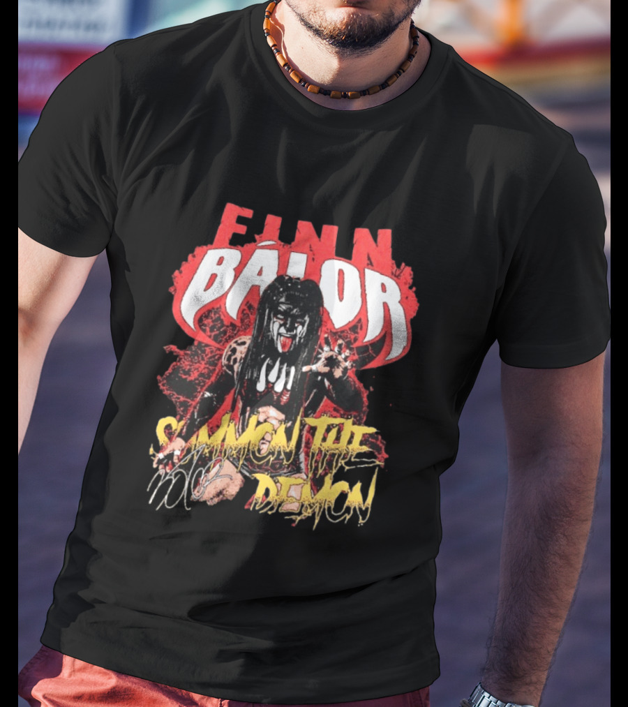 Finn Bálor Summon The Demon WWE Fan Merchandise T-Shirt