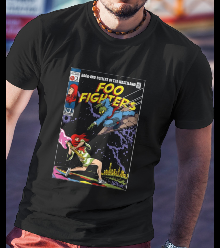 Foo Fighters Rock And Rollers Of The Wasteland Sayreville New Jersey May 2 Starland Ballroom T-Shirt