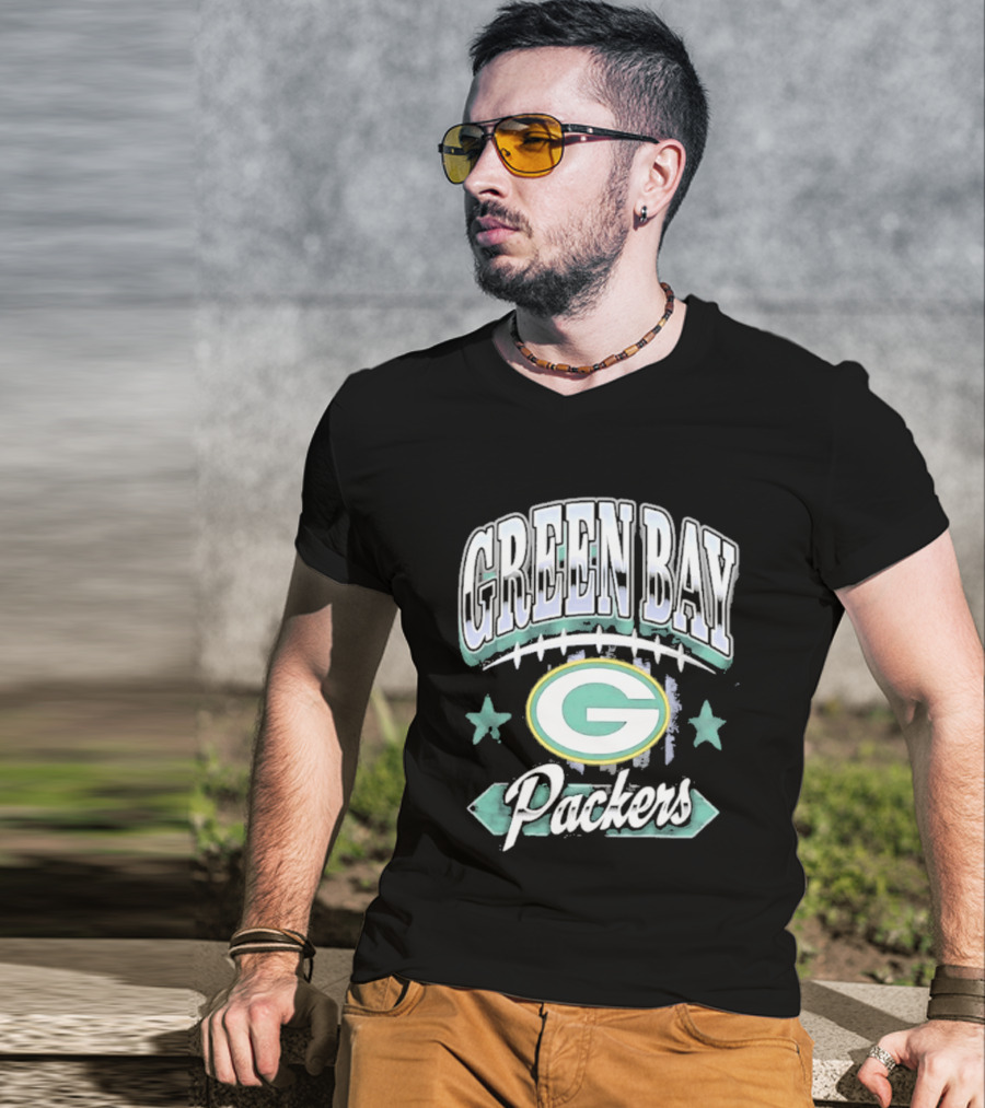 Green Bay Packers Americana 2026 Edition With Stars And Classic Team T-Shirt