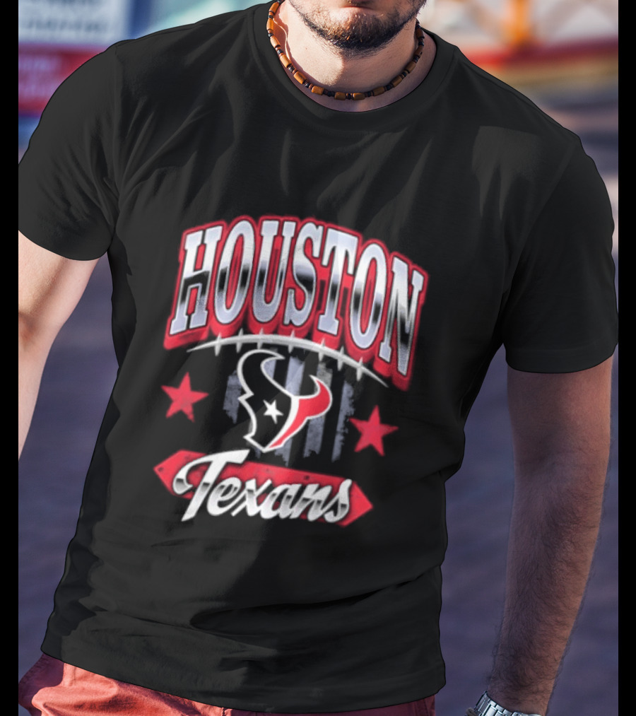 Houston Texans 2026 Americana Stars And Stripes T-Shirt