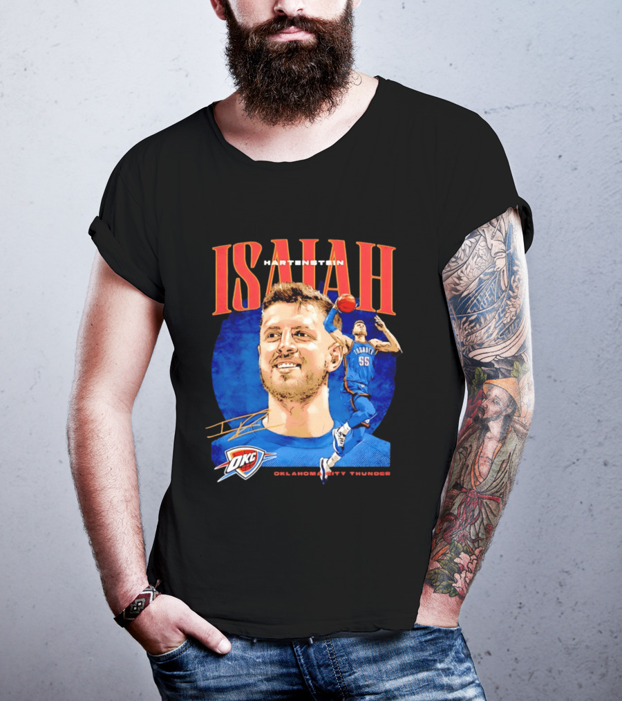 Isaiah Hartenstein 55 Oklahoma City Thunder NBA OKC Signature T-Shirt