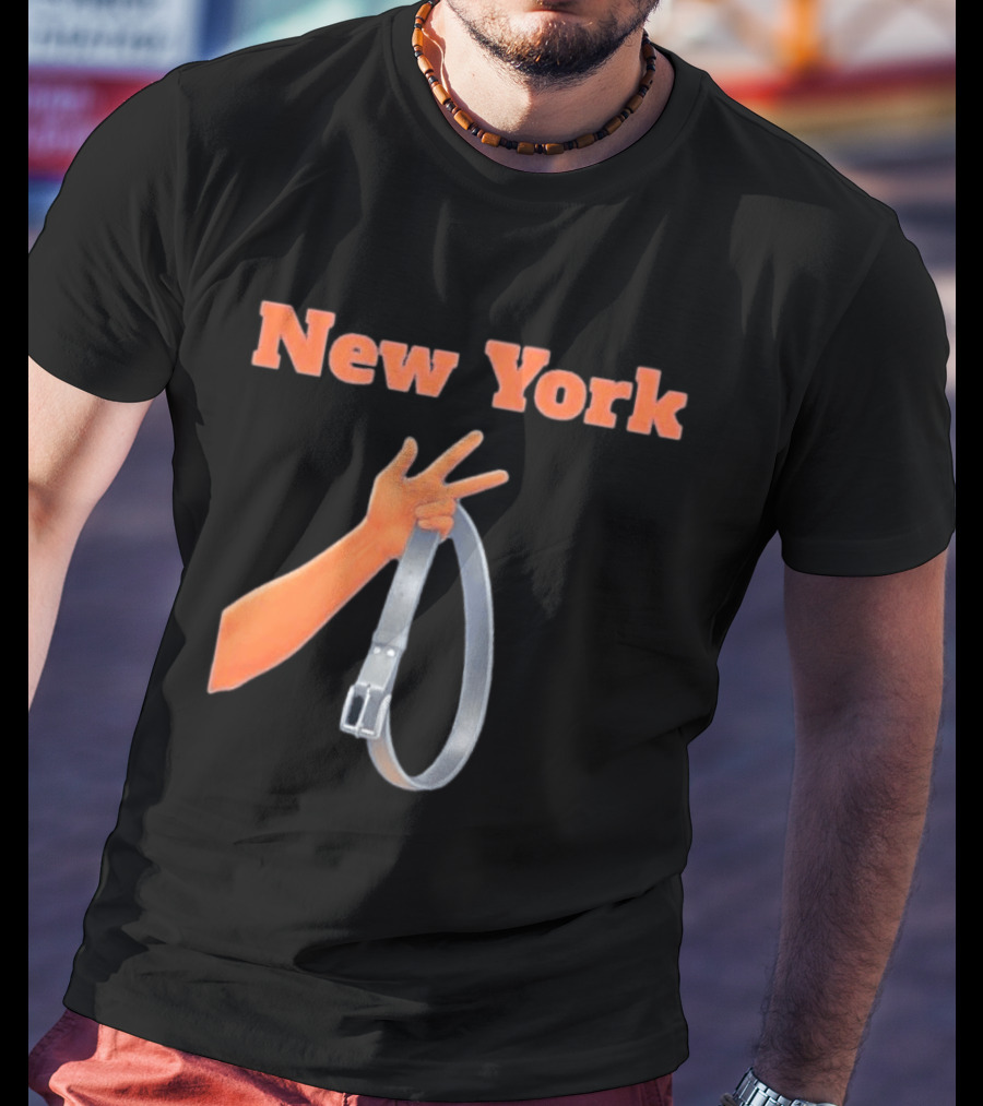 Jalen Brunson Three Point Celebration New York Knicks Belt Gesture T-Shirt