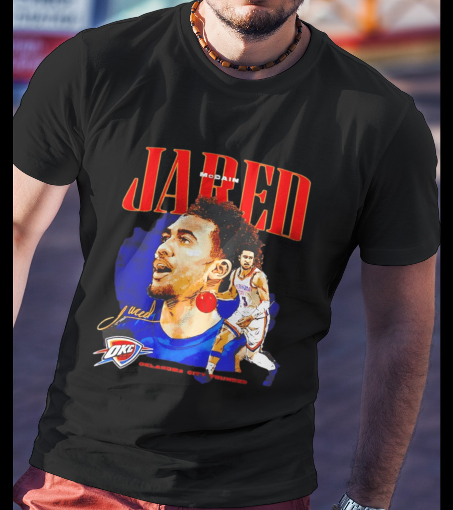 Jared McCain Oklahoma City Thunder NBA Basketball OKC Player T-Shirt