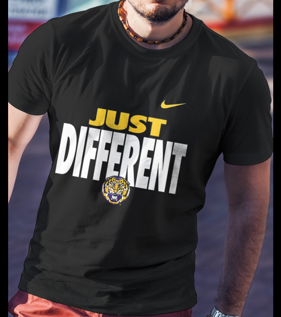 Just Different LSU Tigers Nike Iconic Team Spirit T-Shirt