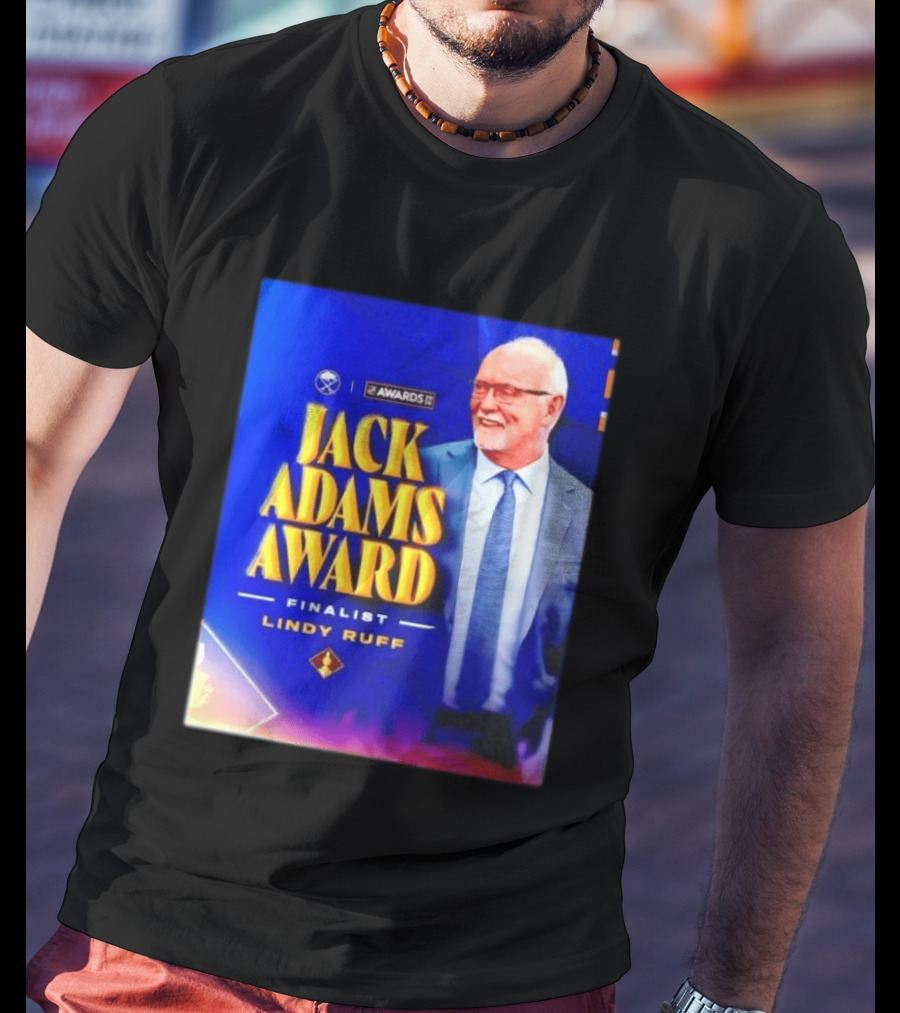 Lindy Ruff Jack Adams Award Finalist NHL Coach Recognition T-Shirt