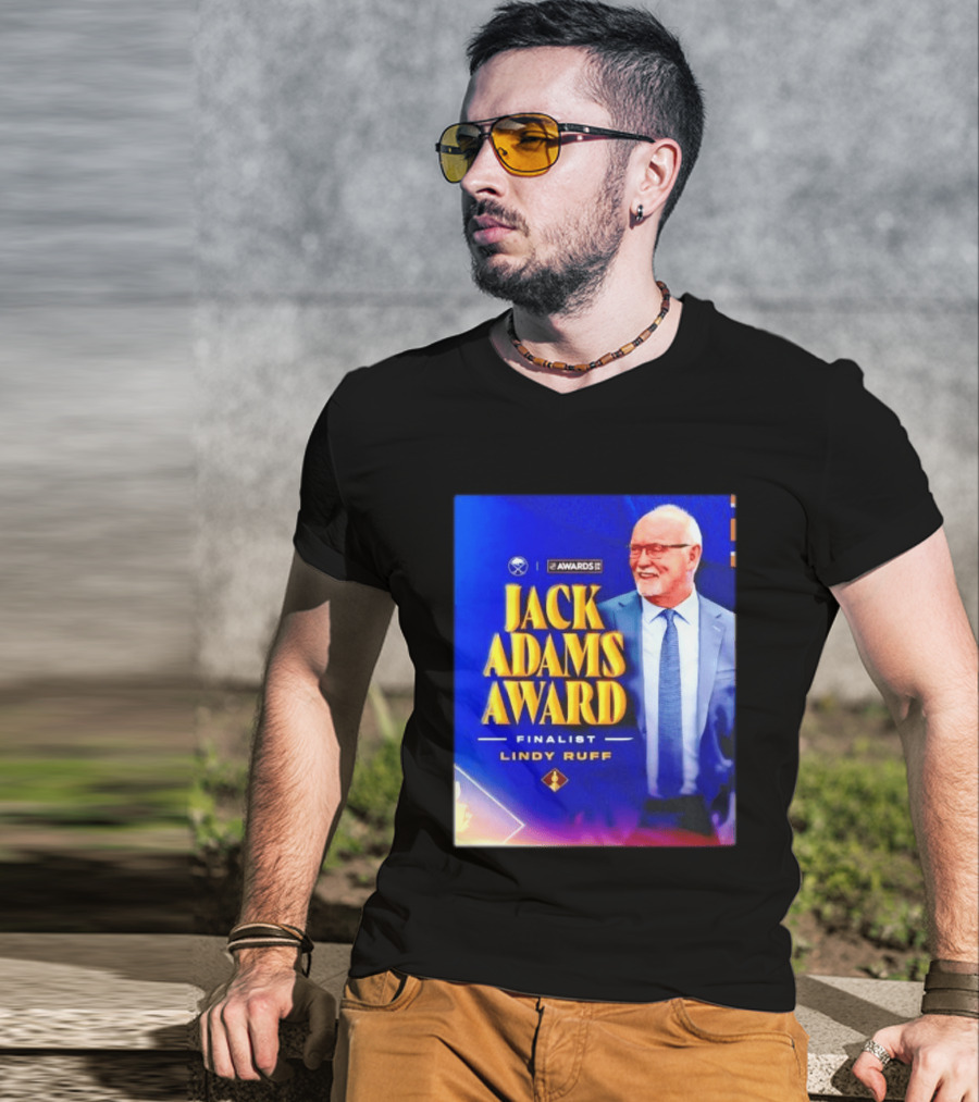 Lindy Ruff Jack Adams Award Finalist NHL Coach Recognition T-Shirt