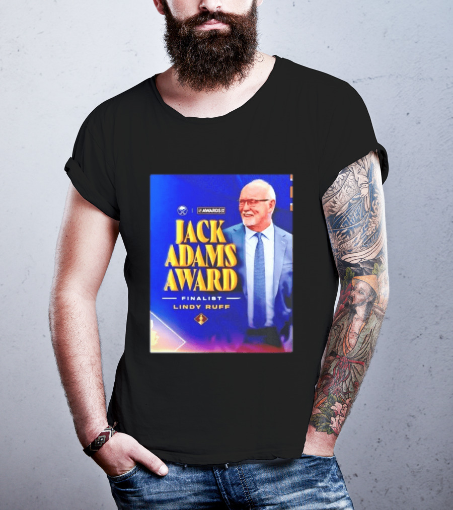 Lindy Ruff Jack Adams Award Finalist NHL Coach Recognition T-Shirt