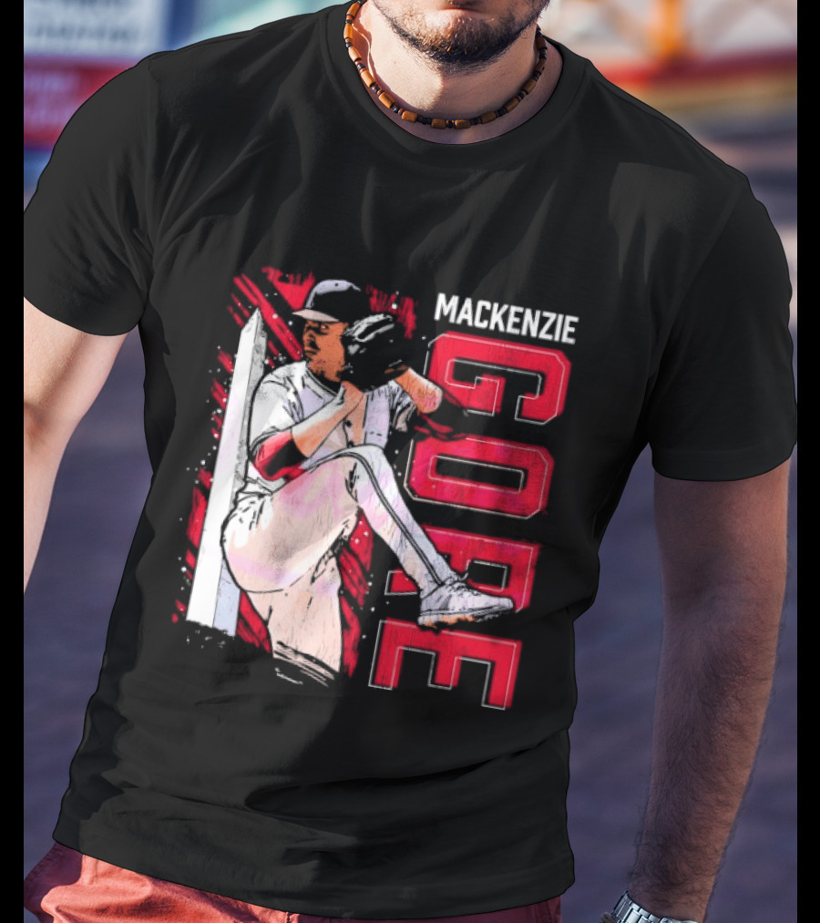 Mackenzie Gore Washington Pitching Action Baseball T-Shirt