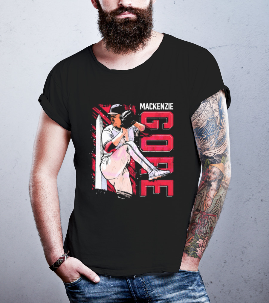 Mackenzie Gore Washington Pitching Action Baseball T-Shirt