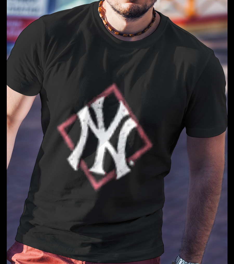 New York Yankees America's Pastime Black Americana NY Monogram T-Shirt