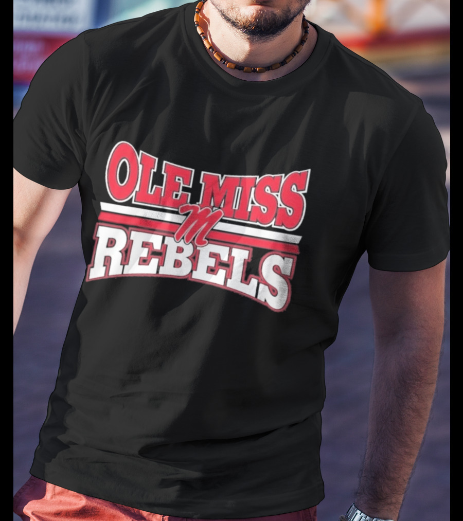 Ole Miss Rebels Team M Zoom Sports Fan T-Shirt