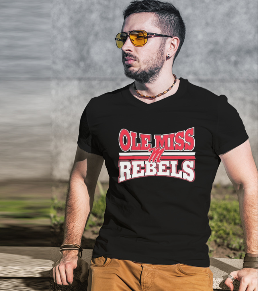 Ole Miss Rebels Team M Zoom Sports Fan T-Shirt