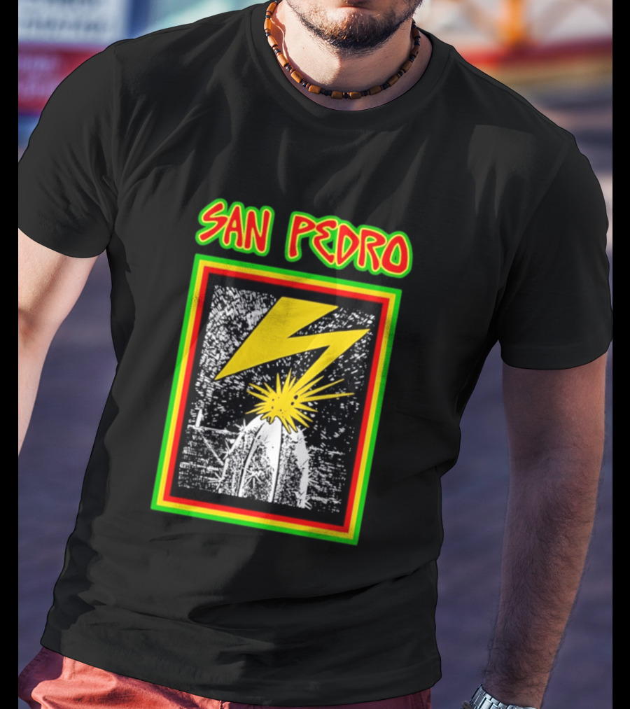 San Pedro Lightning Bolt Cactus Explosion T-Shirt