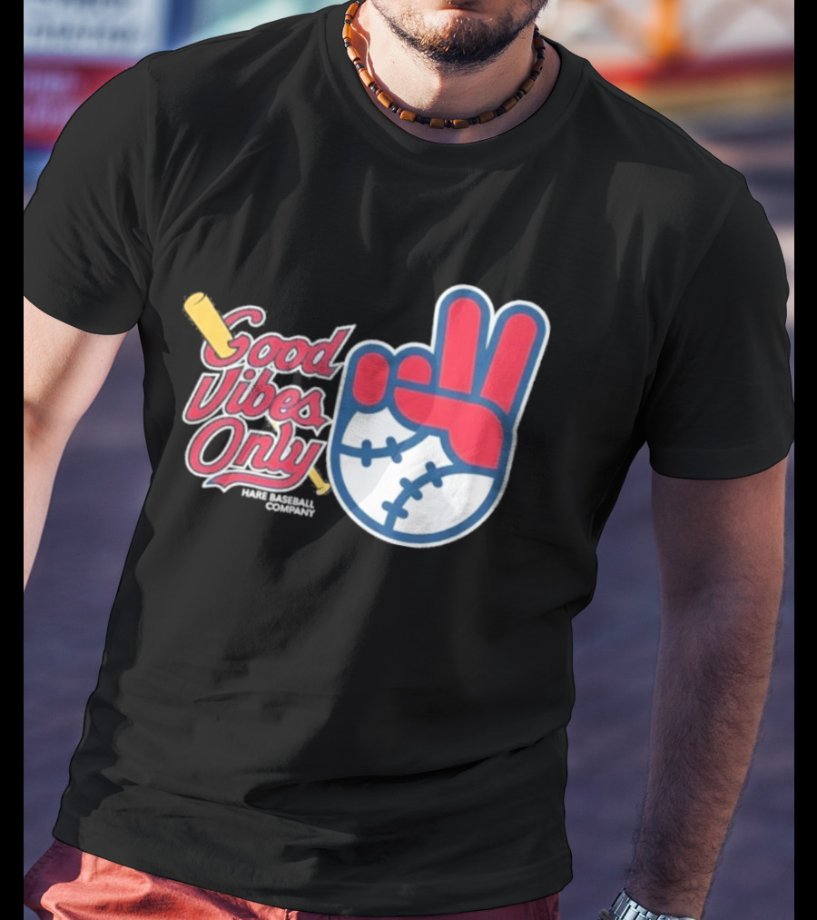 Good Vibes Only St. Louis Cardinals 2026 Baseball Peace Sign T-Shirt