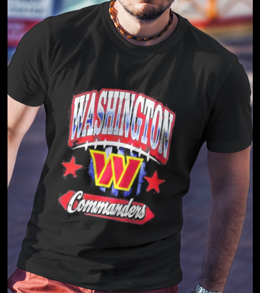 Washington Commanders W Americana Football Stars T-Shirt